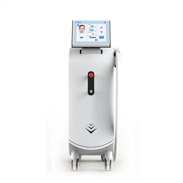 Suuri teho pystysuuntainen 808nm diodi laser karvanpoistojärjestelmä